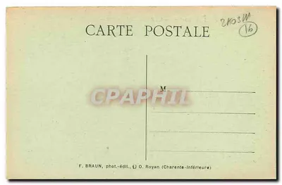 La Rochefoucauld — Zamek — F. Braun, fot.-wyd., O. Royan (Charente-Inférieure) — Rewers