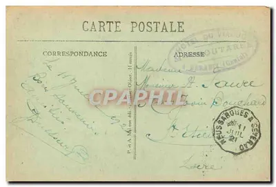 Viaduto de Garabit — A Auvergne Pittoresque — editor P. e A. Mollon, n°1416 — Verso