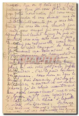 O Plomb du Cantal (alt. 1868 m.) — A Auvergne Pittoresque — editora não visível — Verso