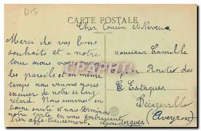 O Cantal Pitoresco — Rocha e Igreja de Bredon, perto de Murat — L.B. 411 — Verso