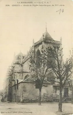 Lisieux — Abside da Igreja Saint-Jacques, do século XV — Depósito Le Blond, Lisieux (Cliché Tribouillard)