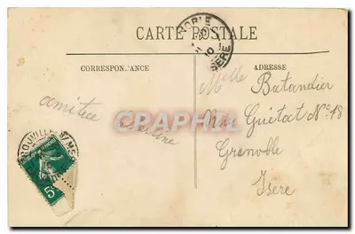 Trouville — A Praia e o Hotel de Paris — LL. — N°17 — Verso