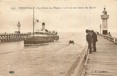 Trouville - Królowa plaż — Przybycie statku z Havru