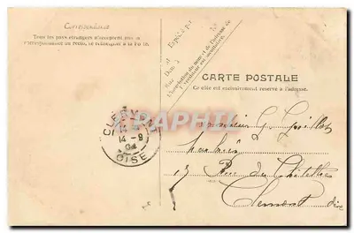 Trouville — La Playa — V.P. París No.12 — Reverso