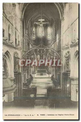 Vire — Interior da Igreja de Nossa Senhora — A C.P.A. n°6