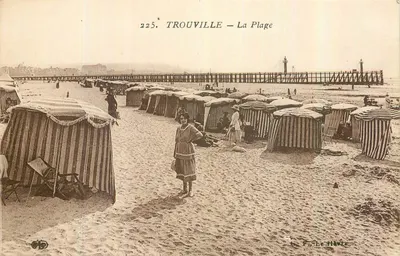 Trouville — A Praia — F. Le Hivre, n° 225
