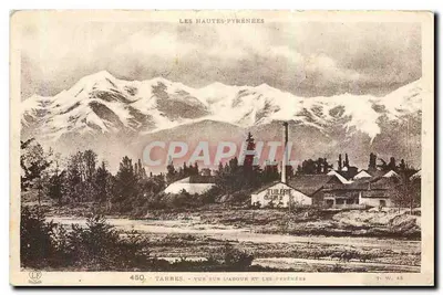 Tarbes - Vista sobre o Adour e as Pirineus — T.W. 48
