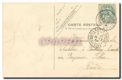 Lourdes — Gare do Pic du Jer — V.P. Paris, No. 6 — Verso