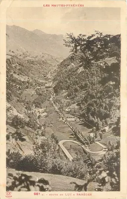 Rodovia de Luz a Barèges — As Altas-Pirineus — Editor Toulouse, n° 981