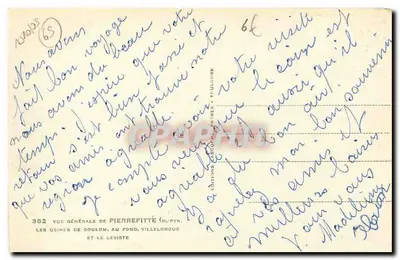 Pierrefitte (H.Pyr) — Vista geral — Editor: Edições Carcopol, Piérelle — Verso