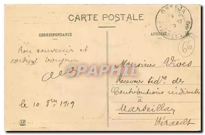 Grande Pont Séjourné, perto de Fontpédrouse — Os Pirineus-Orientais — Foto. Labouche Frères, Toulouse — Verso