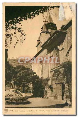 As Altas Pirineus - Campan, perto de Haughères - A Igreja