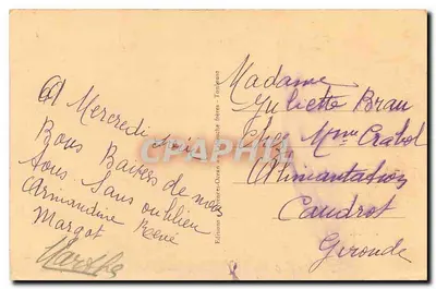 As Altas Pirineus - Campan, perto de Haughères - A Igreja — Verso