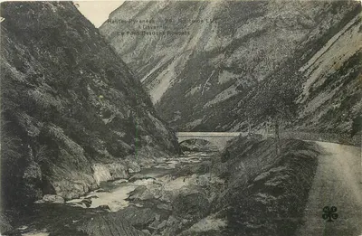 O Ponte dosdans Rouvats — Altas Pirineus — Estrada de Luz