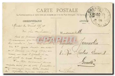 Rodovia do Galibier - Cachoeira das Rochilles — E. Reynaud Editor Chambery — Verso