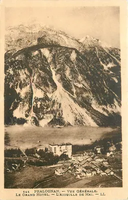 Pralognan — Ogólny widok — Grand Hotel — L'Aiguille de Mai — LL
