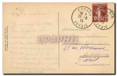 Chalies-les-Eaux - Jezioro — Wydawca E. de Mijian, Chambéry, nr 572 — Rewers