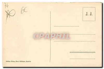 Chamonix i Dôme du Gouter — widok panoramiczny — J. J. 7724 — Rewers