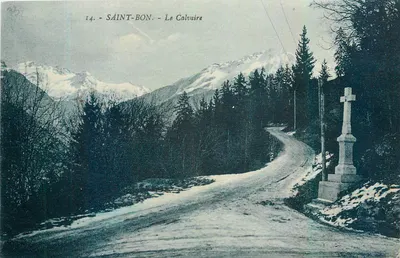 Saint-Bon - O Calvário — cartão postal n°14, editor não identificado
