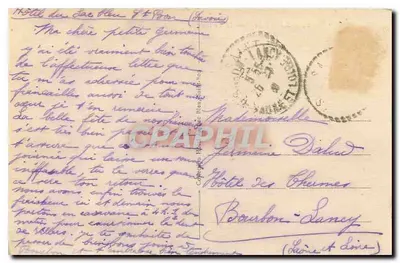 Saint-Bon - O Calvário — cartão postal n°14, editor não identificado — Verso