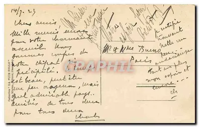 Massif da Vanoise - Dôme de Polzet e a Dent Parrachée (3 712 m) — Bilhete postal antigo n°3050 — Editor Mignon, Chambéry — Verso