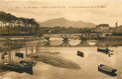 Saint-Jean-de-Luz — O Ponte do Caminho de Ferro e a Rbune