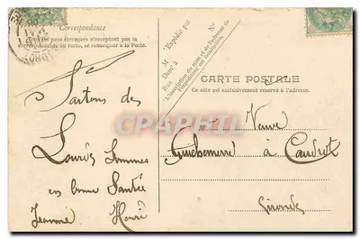 Lourdes — Bazylika, widok z — V.P. Paryż, nr 9 — Rewers