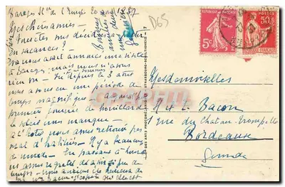 Barèges — Widok na Bastan, Pic de Néré 2401 m. i Pic d'Arrouy 2491 m. — Wydawca: Des Arts Photographiques — Rewers