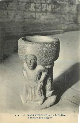 Bénitier dos Cagots — Saint-Savin (Hautes-Pyrénées) — C.C. 37
