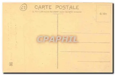 Tarbes - Fontaine "L'Inondation" na Praça Verdun — obra de Mathet, escultor — Verso