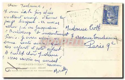 Bilhete postal antigo Boulogne-sur-Mer Catedral Nossa Senhora Estátua de Nossa Senhora de Boulogne — Verso