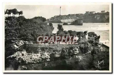 Biarritz (Basses-Pyrénées) — O Rocher de Basta e o Cabo St-Martin — Éditions d'Art, Paris
