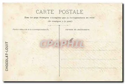 Biarritz - Porto dei Pescatori — edito per il Chocolat-Louit, n°43 — Verso