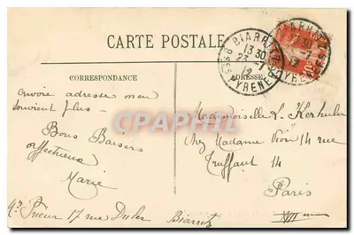 Biarritz — De Roche van de Maagd — LL. — N°11 — Achterkant