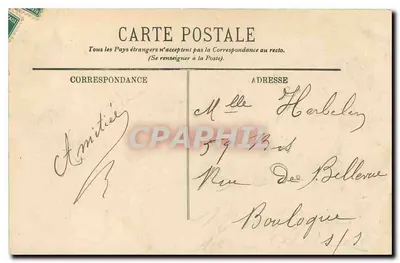Biarritz — La Côte des Basques in stormweer — LL. n°73 — Achterkant