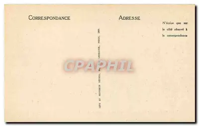 Pau — O Castelo — A Cour de Honra — ND — Editor Letellier, Paris, n° 108 — Verso