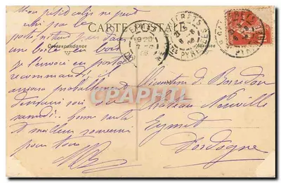 Cascady Pont d'Espagne — Cauterets — Wydawca nieznany, nr 12 — Rewers