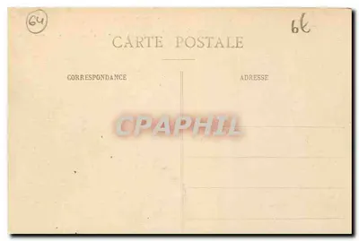 Het dal van Ossan, uitzicht vanaf de Koninklijke Plein — Pau — C.G. uitgever — Achterkant