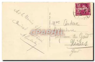 Lac du Bourget — Château de Châtillon — éditeur Levy et Neutraen, Paris — Verso