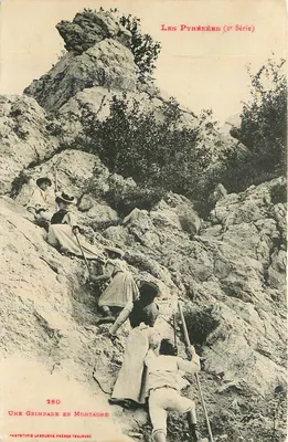 Uma escalada em montanha — Os Pirineus (2ª Série) — Fototipia Labouche Frères Toulouse