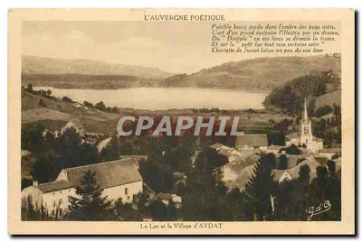 O Lago e o Povoado de Aydat — A Auvergne Poética — G.d'C.