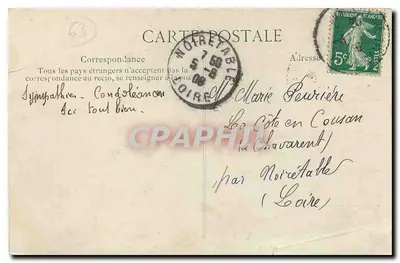 La Bourboule — Widok ogółem — Piekne krajobrazy Auvergne — Rewers