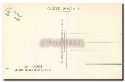 Biarriz — La côte basque et les Pyrénées — Les Éditions d'Art Basque — Verso