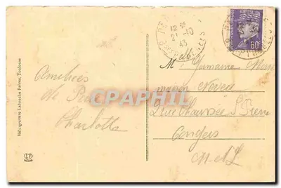 Pau - El Castillo y la Calle del 14-Julio — Heliotipia Labouche Frères, n°90 — Reverso