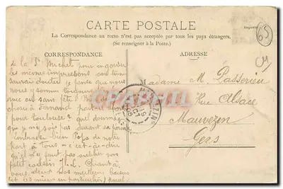 A Inundação — Tarbes — A. Villatte, n° 1080911 — Verso