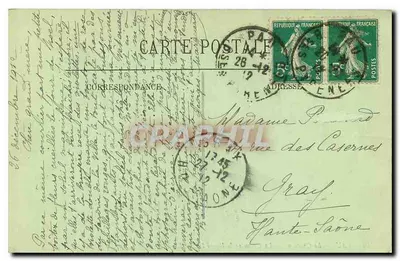 Pau — Zamek — Pokój Henryka IV — wydawca LL, nr 46 — Rewers