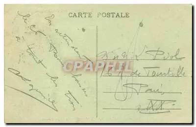 As Gorges d'Enval — Arredores de Riom e Châtel-Guyon — A Auvergne pitoresca — Editor Ideal, n° 2664 — Verso
