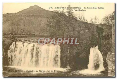 Arredores de MUROLS — A Cascata de Saillan — O Puy d'Eraigne — Edição do Sindicato de Iniciativa de Murols, Puy-de-Dôme