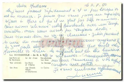 La Bourboule — ogólny widok — G. à D. (wydawca) — Rewers