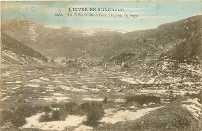 O Inverno na Auvergne — A Vale do Mont-Dore durante a derretimento da neve — Léval